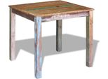 Vidaxl Tavolo Da Pranzo In Legno Massiccio Antico 80X82X76 Cm