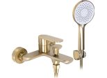 Rubinetto Per Vasca Rea Drop Brush Gold