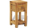 Vidaxl Comodino Con 1 Cassetto In Legno Massiccio Di Mango