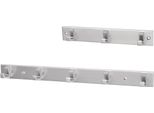 Porta Asciugamani 3 Ganci H.35Mm L.210Mm Alluminio Anodizzato Argento A.33.5Mm Hermeta