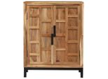 Vidaxl Credenza In Legno Massiccio Di Acacia 60X35X76 Cm Marrone