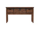 Tavolo Consolle In Abete Massiccio 131X35,5X75 Cm Marrone
