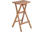 Vidaxl Sgabelli Da Bar Pieghevoli 4 Pz. Legno Massiccio Di Teak