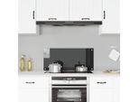 Vidaxl Alzatina Da Cucina Nera 90X40 Cm In Vetro Temperato