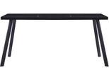 Vidaxl Tavolo Da Pranzo Nero 180 X 90 X 75 Cm In Vetro Temperato