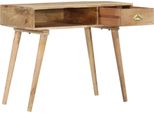 Tavolo Consolle 90X45X75 Cm In Legno Massiccio Di Mango