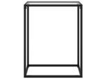 Tavolo Consolle Trasparente 60X35X75 Cm In Vetro Temperato