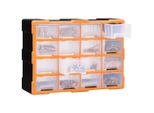 Vidaxl Organizzatore Multi-Cassetto 16 Cassetti 52X16X37 Cm