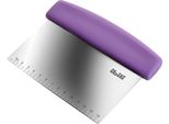 Ibili-Spatola Professionale Per Impastare, Acciaio Inox 18/10/Plastica, 16X12,5 Cm, Argento/Viola