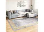 Vidaxl Tappeto Lavabile Grigio 190X300 Cm Antiscivolo