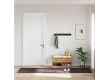 Vidaxl Tappeto Lavabile 80X300 Cm Antracite Antiscivolo