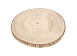 Piatto Decorativo In Legno Con Corteccia Per Apparecchiare La Tavola E Portacandele