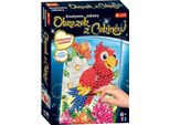 Quadro Con Paillettes Pappagallo 52048