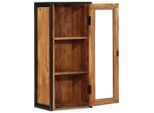 Syfax™ Mobile Bagno A Muro 40X30X90 Cm Legno Massello Acacia E Ferro