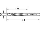 Ks Tools 332.0333 Punta Da Trapano Punta Da Trapano Per Fresatura 1 Pz