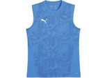 Puma Teamcup Maglia Da Allenamento Senza Maniche Uomo Blu Argento Taglia Xl