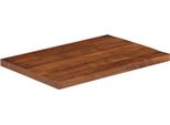 Vidaxl Piano Da Tavolo 70X50X2,5 Cm Rettangolare In Legno Massiccio Antico