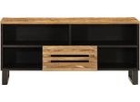 Vidaxl Mobile Tv 100X34X46 Cm Legno Di Mango Massiccio Grezzo