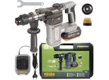 Procraft Industrial HD20A Trapano A Percussione A Batteria 20 V 3,8 J Brushless + 1X Batteria 4,0 Ah + Caricabatteria + Valigetta