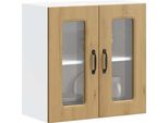 Vidaxl Pensile Da Cucina Con Anta In Vetro Kalmar Artisan In Legno Di Rovere