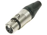 Neutrik - Connettore Cavo Xlr, Femmina A 4 Pin, Placcato Argento, Nichel