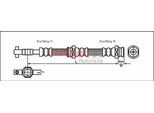 Tubo Freno 536Mm Metzger Per Mazda 626 Iii