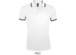 Sols 00577 | Polo Da Uomo Pasadena - Colore: Bianco/Navy - Taglia: L