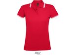 Sols 00578 | Polo Da Donna Pasadena - Colore: Rosso/Bianco - Taglia: Xl