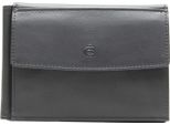 Esquire Pelle Portafoglio Logo Clip Wallet Black Nero