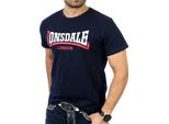 T-Shirt Uomo Regular Fit Two Tone Navy Xxl Lonsdale