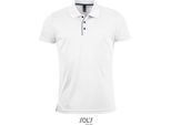 Sols 01180 | Polo Sportiva Uomo Performer - Colore: Bianco - Taglia: 3XL