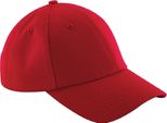 Beechfield Unisex Authentic 6 Panel Baseball Cap BC3682 (Taglia Unica) (Rosso)