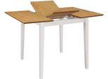 Vidaxl Tavolo Da Pranzo Allungabile Bianco (80-120)X80X74 Cm Mdf