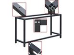 Telaio Del Banco Da Lavoro Wiltec 125 X 50 X 80 Cm, Telaio Del Tavolo Caricabile Fino A 250 Kg, Telaio Di Base Del Banco Da Lavoro Con Piedini Regolabili In Altezza Fino A 83,5 Cm