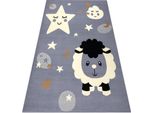 Tappeto Bcf Flash Sheep 4000 - Pecore Grigio Grigio 120X160 Cm