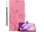 Cadorabo Cover Per Samsung Galaxy S21 Plus Cover Protettiva In Rosa Cover Protettiva Cover Telefono Cellulare Cover Fiori Custodia Fiore