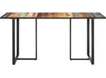 Vidaxl Tavolo Da Pranzo 160 Cm In Legno Massiccio Antico