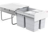 Cestino Hailo 3642132 Tr Swing Tandem Salvaspazio 2X 8,5 + 18 Litri
