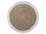 Tovaglietta In Seagrass Happy, O 38 Cm, Con Bordo Bianco