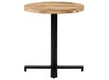 Vidaxl Tavolo Da Bistrot Rotondo Ø70X75 Cm Legno Di Mango Grezzo