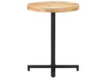 Vidaxl Tavolo Da Bistrot Rotondo Ø60X75 Cm Legno Di Mango Grezzo