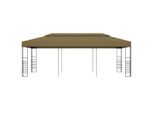 Gazebo Da Giardino 6X3X2,7 M Taupe 180 G/M²