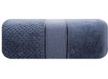 Jessi 50X90 Blu Scuro In Spugna 500G/M2 Con Texture A Scacchiera In Rilievo E Orlo In Velluto Eurofirany