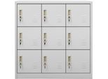 Vidaxl Armadietto Grigio Chiaro 90X45X92,5 Cm In Acciaio