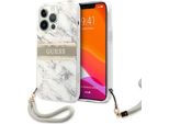 Guess Guhcp13Lkmabgr Iphone 13 Pro / 136,1 Szary/Grey Hardcase Marble Strap Collection