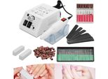 Yakimz Set Di Frese Per Unghie Smerigliatrice Per Nail Art Manicure E Pedicure Set Di Frese Per Unghie Bianco