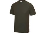 Just Cool JC001 | Cool T-Shirt +Wrap +Protezione Solare 30 - Colore: Verde Oliva - Taglia: Xxl