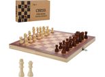 Jiubiaz Gioco Degli Scacchi Giochi Da Tavolo Pieghevole Design Bella Scacchi Backgammon 29X29Cm
