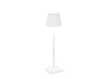 Lampada A Led Da Tavolo Poldina Pro Micro Bianca Ricaricabile E Dimmerabile Con Batteria Fino A 12 Ore