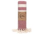 Makai Asciugamano Hammam 100% Cotone Pestemal Asciugamano Xxl 95X200Cm Asciugamano Da Spiaggia Asciugamano Da Sauna Coperta Accogliente Asciugamano Da Bagno Coperta Da Picnic Asciugamano Da Yoga Asciugamano Da Doccia (Rosso Merlot)